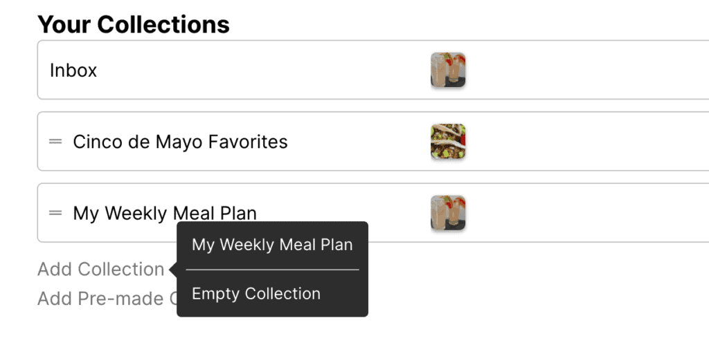 add a weekly plan feature