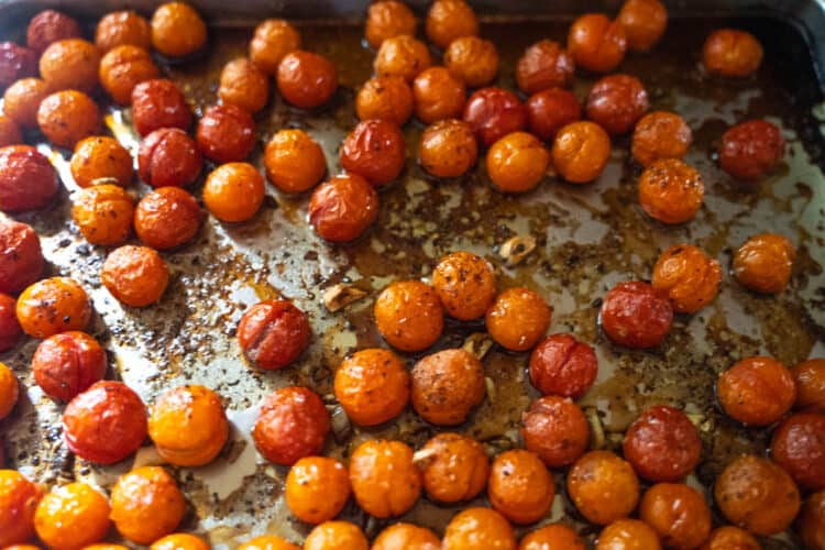 Roasted Cherry Tomato Pasta Recipe For Two | Our Table 4 2